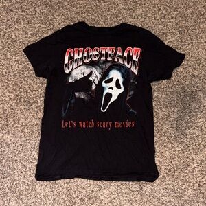 Unisex Ghostface Black Graphic T-Shirt